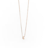 Collana con Ciondolo a Mezzaluna in Oro 14K