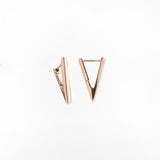 Orecchini a Forma di Triangolo in Oro 14K