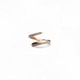 Anello in Oro 14K con Zirconi Pavé