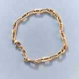 Bracciale a Maglie Grandi in Oro 14K