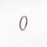 Anello Tennis con Zirconi Pavé in Oro 14K