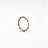 Anello Tennis con Zirconi Pavé in Oro 14K