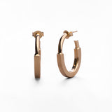Orecchini a Cerchio Geometrici in Oro 14K