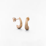 Orecchini a Goccia Satinati in Oro 14K