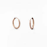 Orecchini a Cerchio Ultra Sottili in Oro 14K