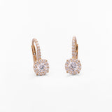 Orecchini con Zirconi Pavé in Oro 14K