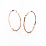 Orecchini a Cerchio Classici in Oro 14K