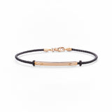 Bracciale da Uomo con Cinturino in Pelle e Oro 14K