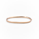 Bracciale Schiava in Oro 14K a Forma di Rettangolo Morbido
