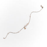 Bracciale Elegante con Simbolo dell'Infinito e Zirconi Pavé in Oro 14K