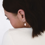 Orecchini a Pendente con Quarzo Rosa in Oro 14K