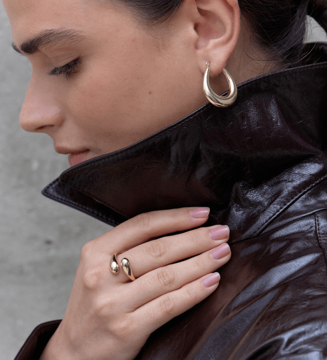 Anello Aperto alla Moda in Oro 14K - GIOIELLO ITALIANO