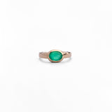 Anello con Grande Pietra Colorata in Oro 14K - GIOIELLO ITALIANO