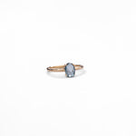 Anello Sottile con Pietra Colorata in Oro 14K - GIOIELLO ITALIANO