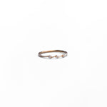Anello Sottile con Zirconi in Oro 14K - GIOIELLO ITALIANO