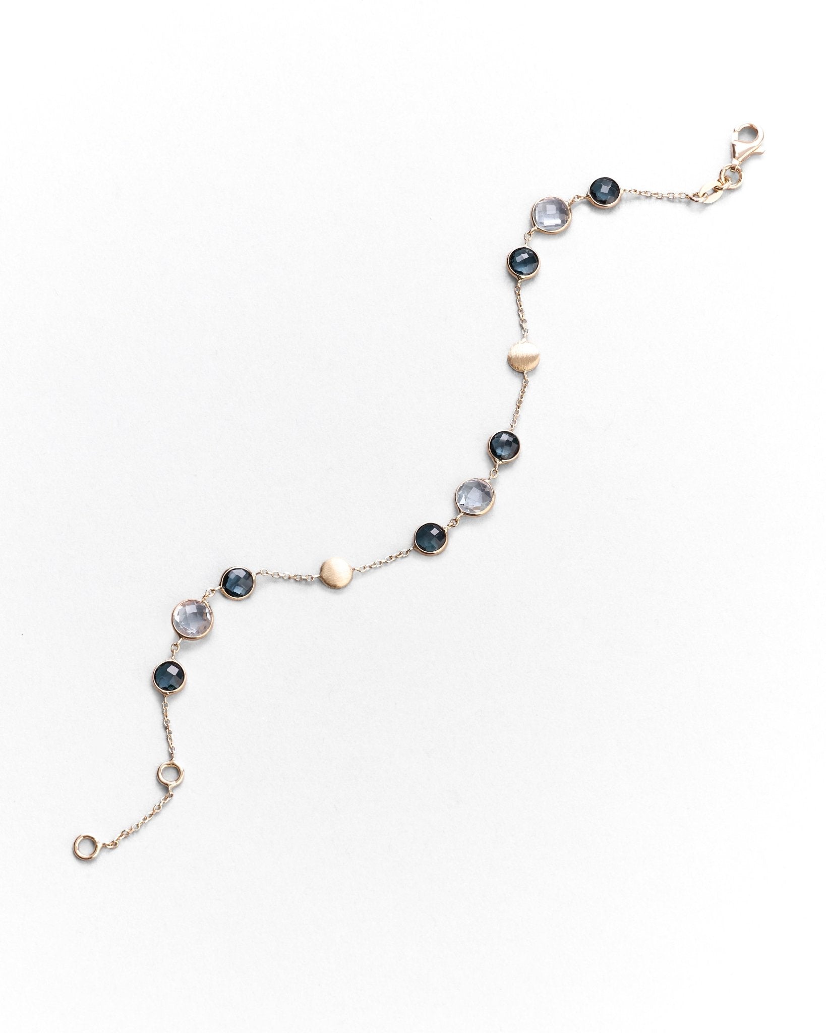 Bracciale con Pietre Naturali Colorate in Oro 14K - GIOIELLO ITALIANO