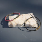 Bracciale di oro 14K in Paracord per Uomo - GIOIELLO ITALIANO