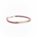 Bracciale di oro 14K in Paracord per Uomo - GIOIELLO ITALIANO