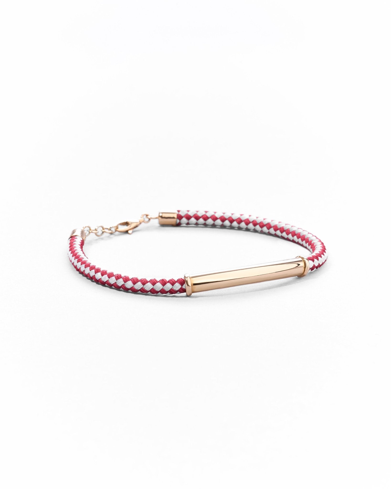 Bracciale di oro 14K in Paracord per Uomo - GIOIELLO ITALIANO