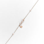 Bracciale Elegante con Simbolo dell'Infinito e Zirconi Pavé in Oro 14K - GIOIELLO ITALIANO