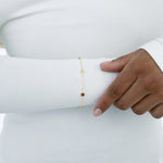 Bracciale in Oro 14K con Pietre Colorate - GIOIELLO ITALIANO