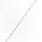 Bracciale Sottile con Pietre Colorate in Oro 14K - GIOIELLO ITALIANO