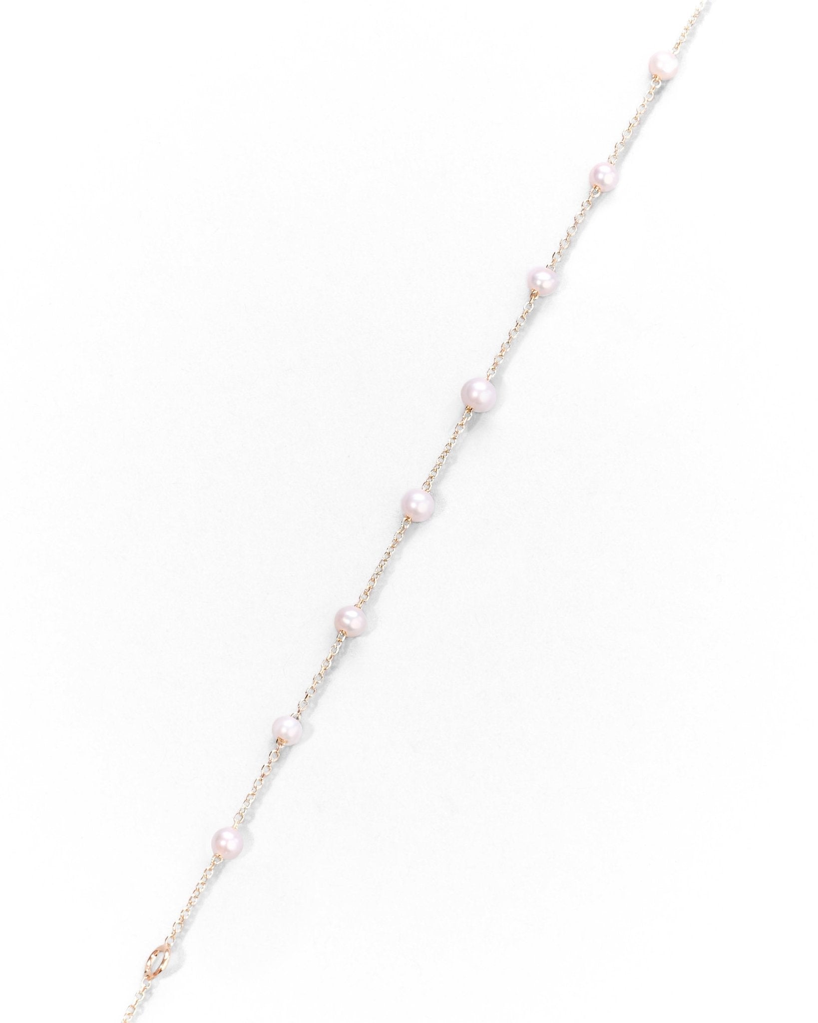 Bracciale Sottile in Oro 14K con Perle Naturali - GIOIELLO ITALIANO