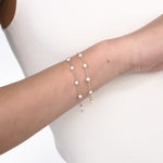 Bracciale Sottile in Oro 14K con Perle Naturali - GIOIELLO ITALIANO