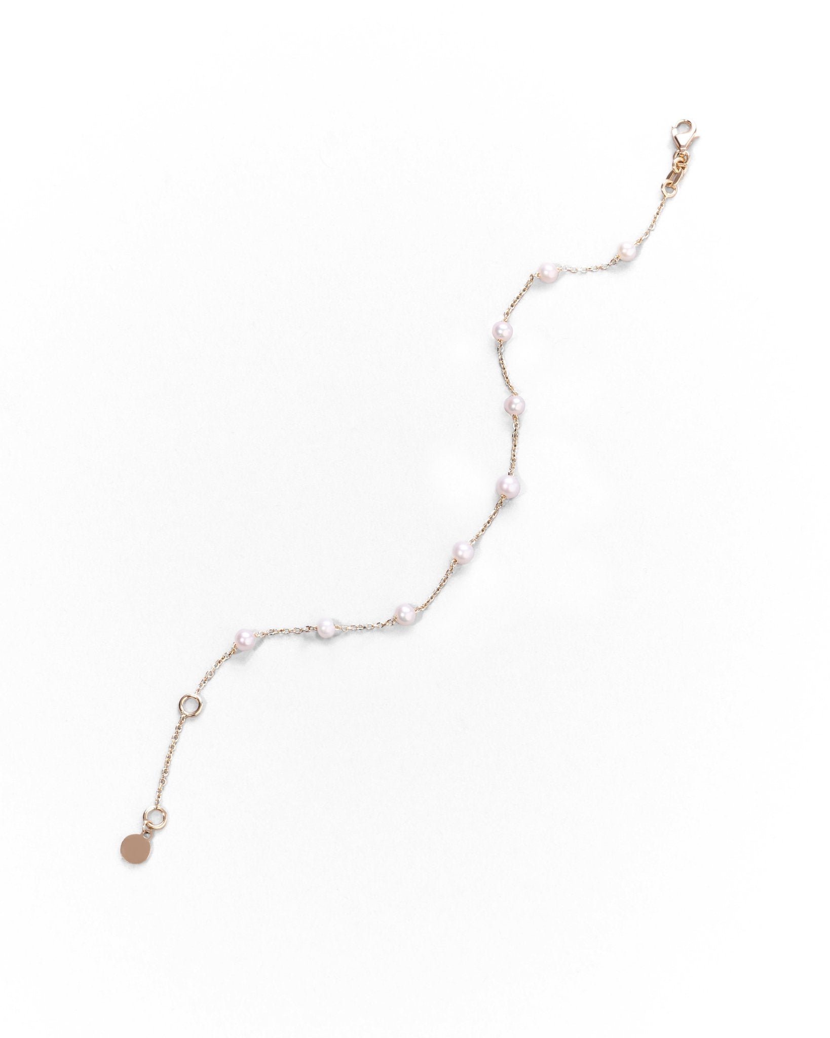 Bracciale Sottile in Oro 14K con Perle Naturali - GIOIELLO ITALIANO