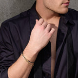 Bracciale Vistoso in Oro 14K con Maglie Grandi