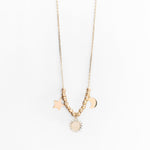Collana Solari con Pendenti Luna, Sole e Stella in Oro 14K - GIOIELLO ITALIANO