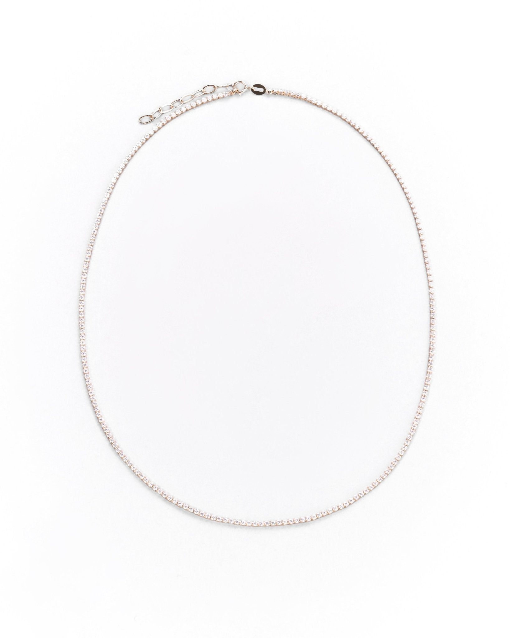 Collana tennis sottile oro giallo - GIOIELLO ITALIANO