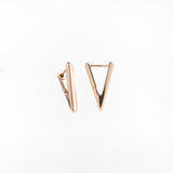 Orecchini a Forma di Triangolo in Oro 14K - GIOIELLO ITALIANO