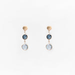 Orecchini a Pendente in Oro 14K con Pietre Colorate - GIOIELLO ITALIANO