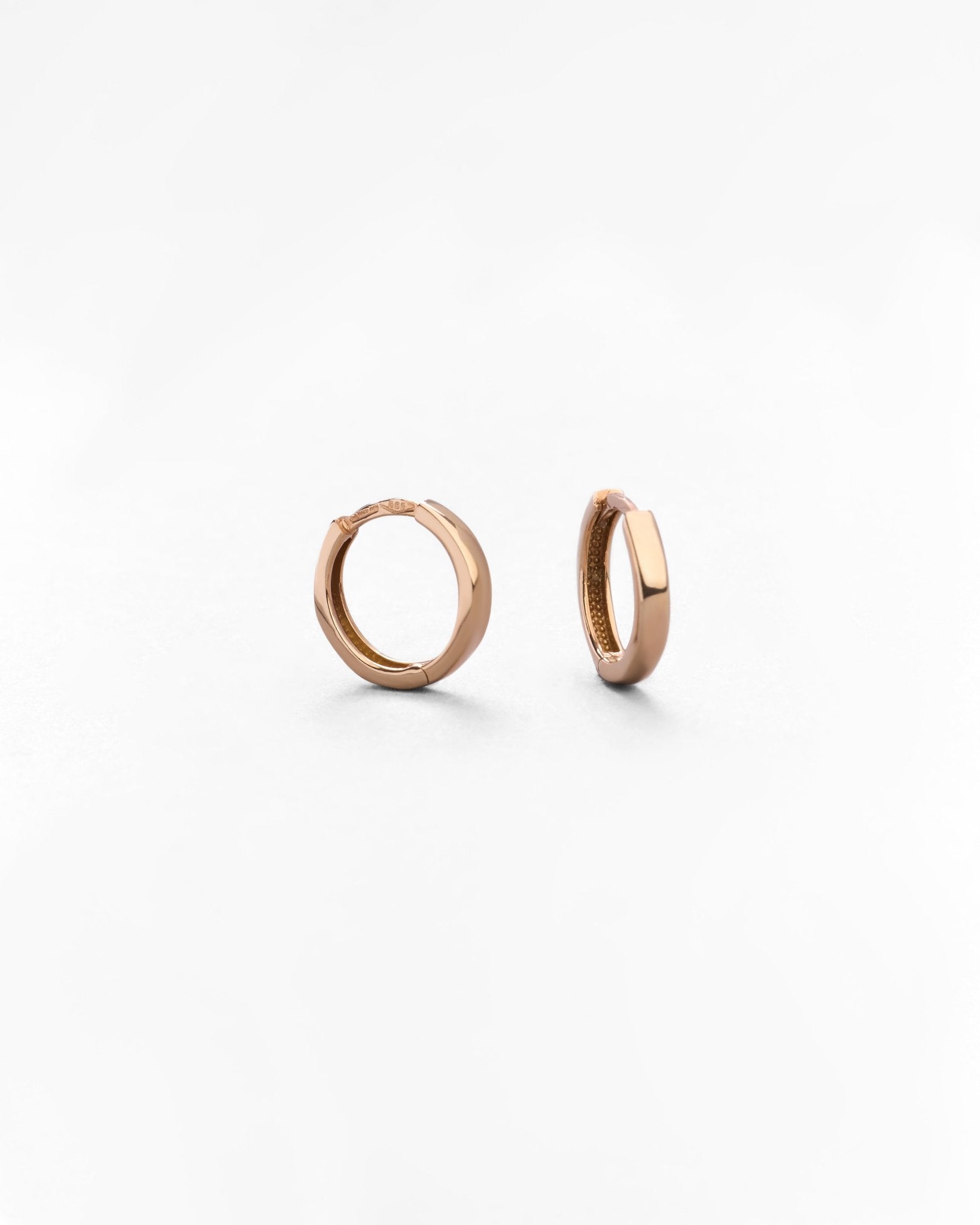 Orecchini Unisex a Cerchio Piccoli in Oro 14K - GIOIELLO ITALIANO