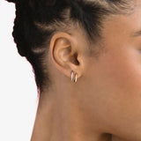 Orecchini a Cerchio Ultra Sottili in Oro 14K