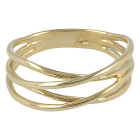 Four thread ring in 14kt gold | Gioiello Italiano