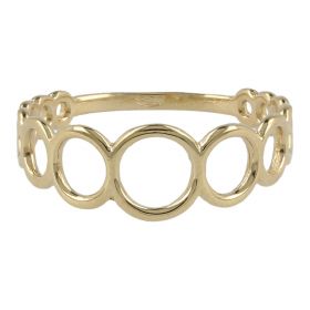 Yellow gold ring with circles | Gioiello Italiano