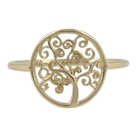 "Tree of Life" ring in 14kt gold | Gioiello Italiano