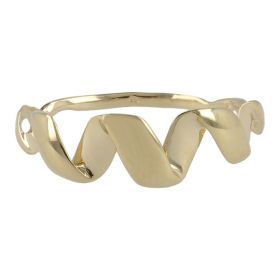 "Ribbon" ring in 14kt gold | Gioiello Italiano
