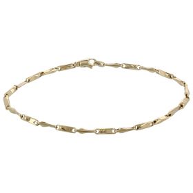 14kt yellow gold chain bracelet | Gioiello Italiano