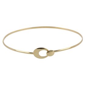 Flexible bangle bracelet with ovals | Gioiello Italiano