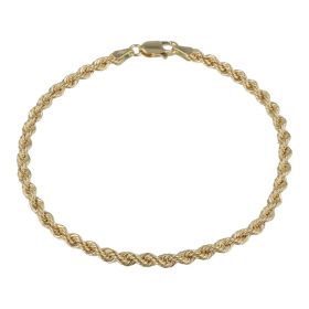 Rope bracelet in 14kt yellow gold | Gioiello Italiano