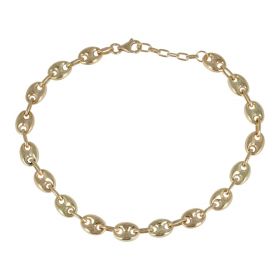 Unisex 14kt yellow gold "Anchor Chain" bracelet | Gioiello Italiano