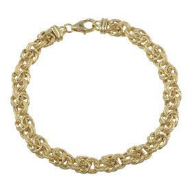 Byzantine bracelet in 14kt yellow gold | Gioiello Italiano