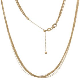 14kt yellow gold multiwire necklace | Gioiello Italiano