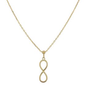 "Infinity" adjustable necklace in 14kt yellow gold | Gioiello Italiano