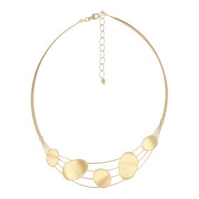 Semi-rigid necklace in 14kt yellow gold | Gioiello Italiano