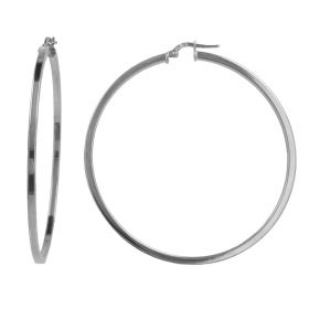 Square tube hoop earrings | Gioiello Italiano