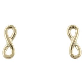 14kt yellow gold "Infinity" earrings | Gioiello Italiano